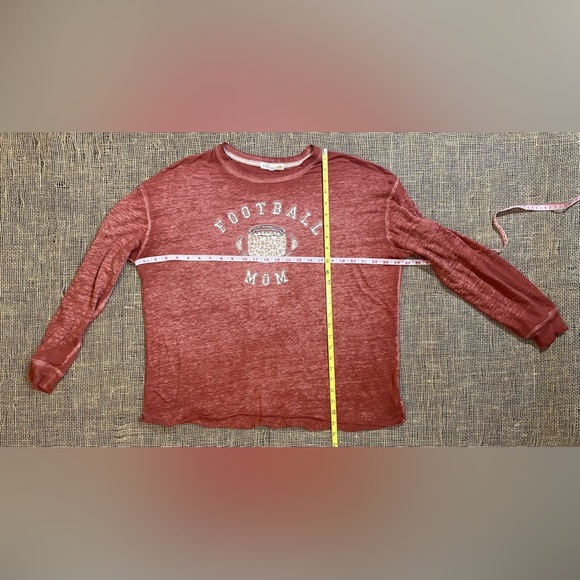 C&C California Football Mom Graphic Withered Rose Long Sleeve Tee, Size L - Picture 6 of 8